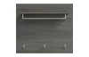 Šatníkový panel s policou Salsa, 80 cm, sivý dub