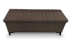 Úložná lavica/periňák Joy, šírka 139 cm, hnedá látka
