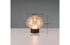 LED stolná lampa nabíjacia Earl 14 cm, jantarové sklo