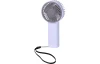 Ručný ventilátor USB nabíjanie, biely, 6,5x14 cm