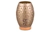 Stolová lampa Bidar 21 cm, medený kov/drevo