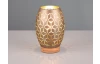 Stolová lampa Bidar 21 cm, medený kov/drevo
