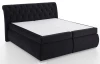 Posteľ boxspring Agnes 180x200 cm,lesklo čierna látka
