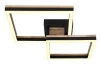 Stropné LED osvetlenie Beatrix 49 cm, kov/drevo