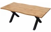 Jedálenský stôl v zaoblenom tvare Mikkel 180x90 cm, divoký dub