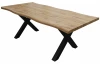 Jedálenský stôl v zaoblenom tvare Mikkel 180x90 cm, divoký dub