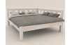 Rohová posteľ so zástenou vpravo Tema P 180x200 cm, bielený buk
