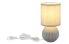 Stolná lampa Sylas, šedá