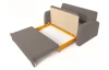 Pohovka s rozkladom Impakt, béžová taupe látka
