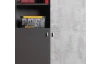 Skriňa s regálom Terrano, šedá/enigma
