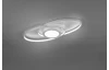 Stropné LED osvetlenie Galaxy, titánová šedá, oválne