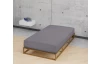 Napínacie prestieradlo Jersey Castell 180x200 cm, strieborné