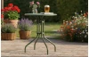 Okrúhly záhradný stôl Plano, priemer 60 cm, zelený