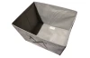 Úložný box 30x30x30 cm, svetlo šedý textil