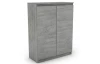 Skrinka Carlos 80 cm, šedý beton