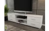 Široký TV stolík Oskar TV, biely. šírka 180 cm