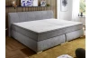 Veľká rodinná posteľ boxspring Cody 240x200 cm, holubia šedá látka