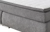 Veľká rodinná posteľ boxspring Cody 240x200 cm, holubia šedá látka