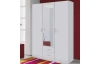 Šatníková skriňa Case, 136 cm, biela