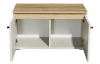 Predsieňová lavica s úložným priestorom Lime 70 cm, béžová kašmír/dub evoke
