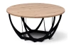 Okrúhly konferenčný stolík Mella, 80 cm, dub artisan