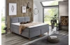 Posteľ boxspring Ardi 180x200 cm, šedá tkanina