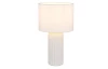 Stolná lampa Blair 36 cm, biela