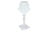Stolná LED lampa Gixi, imitácia krištáľov