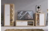 TV skrinka Brilon, 150 cm, dub artisan/biela