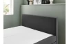 Postel boxspring Aston 160x200 cm, antracitovo šedá látka