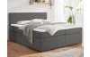 Postel boxspring Aston 160x200 cm, stredne šedá látka