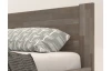 Rohová posteľ so zástenou vľavo Fava L 180x200 cm, šedý buk