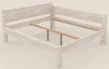 Rohová posteľ so zástenou vpravo Fava P 180x200 cm, bielený buk