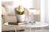 Nabíjacia stolná LED lampa Angelika, nikl/biela
