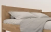 Rohová posteľ so zástenou vpravo Fava P 180x200 cm, prírodný buk
