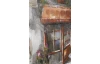 Ručne maľovaný obraz Domček 150x50 cm, výrazná štruktúra
