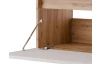 Závesná TV skrinka Asko Living, 135 cm, dub artisan/biela