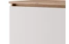 Závesná TV skrinka Asko Living, 135 cm, dub artisan/biela