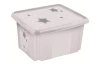 Úložný box Hviezdy 45 l, šedý