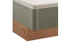 Posteľ s nočnými stolíkmi Simada 180x200 cm, dub  24 artisan/šalviovo zelená