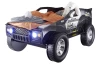 Detská posteľ Jeep 90x200 cm, čierne závodné auto