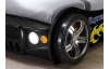 Detská závodná posteľ Energy 90x200 cm, čierne auto s osvetlením