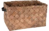 Úložný košík borovicové drevo, 39x19  cm